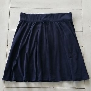 Hollister dark blue faux suede mini skirt